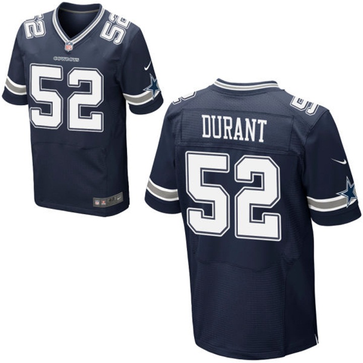 Men's Dallas Cowboys Justin Durant Navy Blue Color Elite Jersey