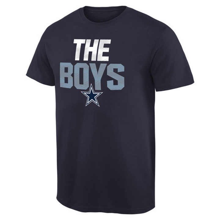 Mens Dallas Cowboys Pro Line Navy Mantra T-shirt