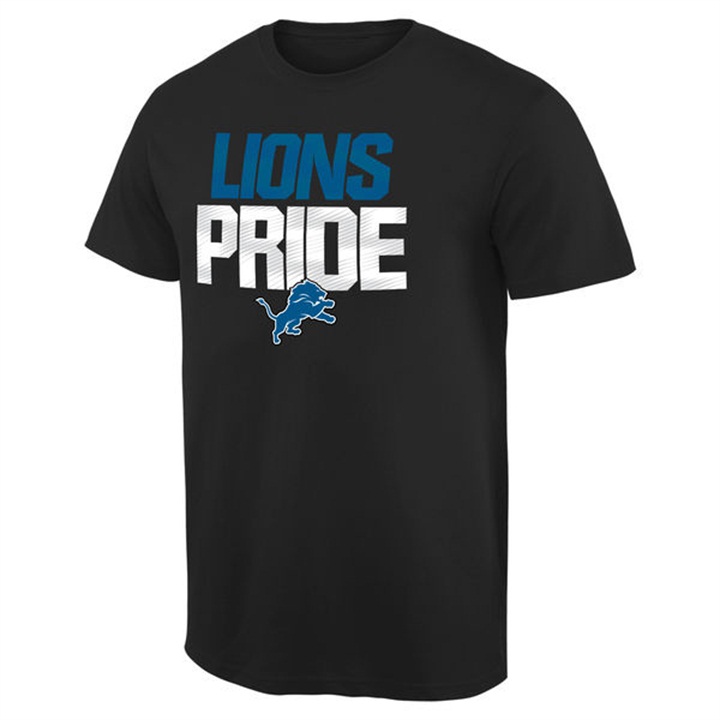 Mens Detroit Lions Pro Line Black Mantra T-shirt