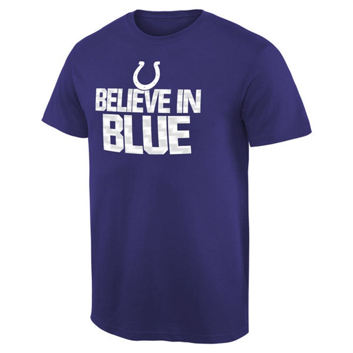 Mens Indianapolis Colts Pro Line Royal Mantra T-shirt