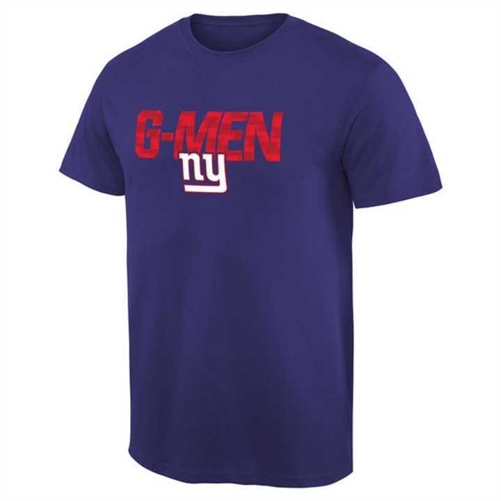 Mens New York Giants Pro Line Royal Mantra T-shirt