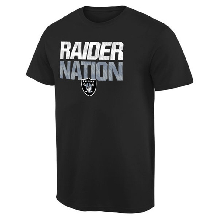 Mens Oakland Raiders Pro Line Black Mantra T-shirt