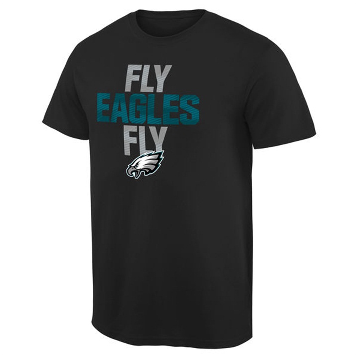 Mens Philadelphia Eagles Pro Line Black Mantra T-shirt