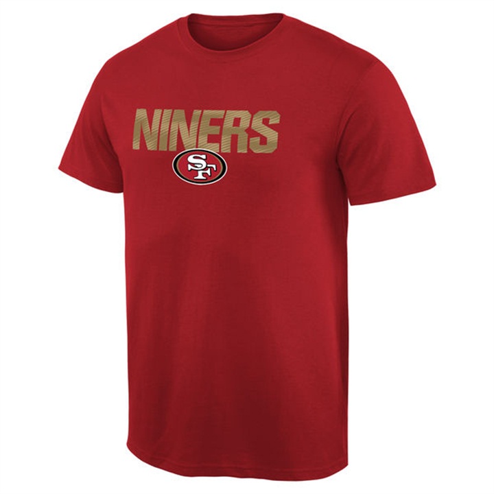 Mens San Francisco 49ers Pro Line Scarlet Mantra T-shirt