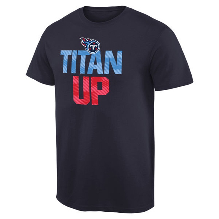 Mens Tennessee Titans Pro Line Navy Mantra T-shirt