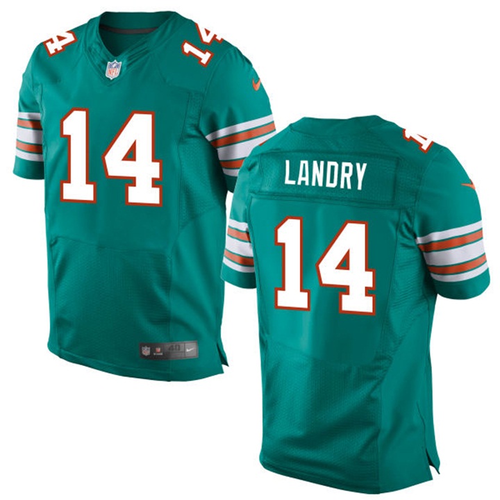 Miami Dolphins #14 Jarvis Landry Aqua Alternate Elite Jersey