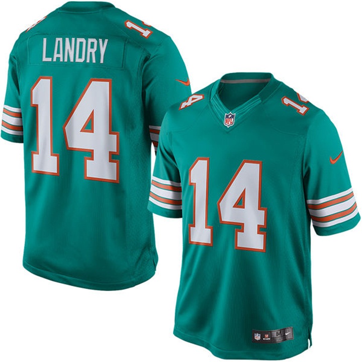 Miami Dolphins #14 Jarvis Landry Aqua Alternate Limited Jersey