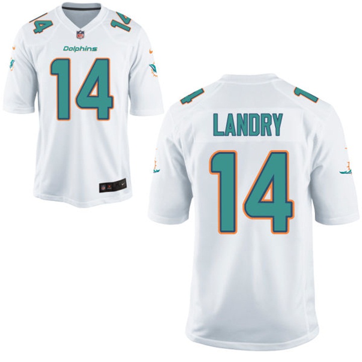 Miami Dolphins #14 Jarvis Landry White Game Jersey