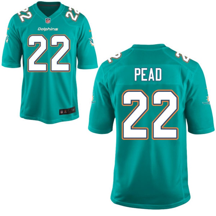 Miami Dolphins #22 Isaiah Pead Aqua Game Jersey