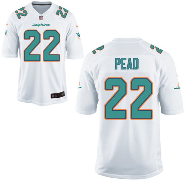 Miami Dolphins #22 Isaiah Pead White Game Jersey