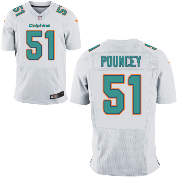 Miami Dolphins #51 Mike Pouncey White Elite Jersey