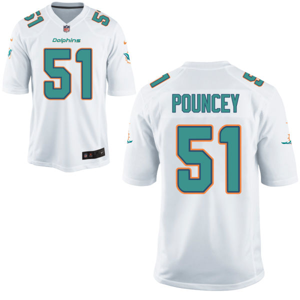 Miami Dolphins #51 Mike Pouncey White Game Jersey