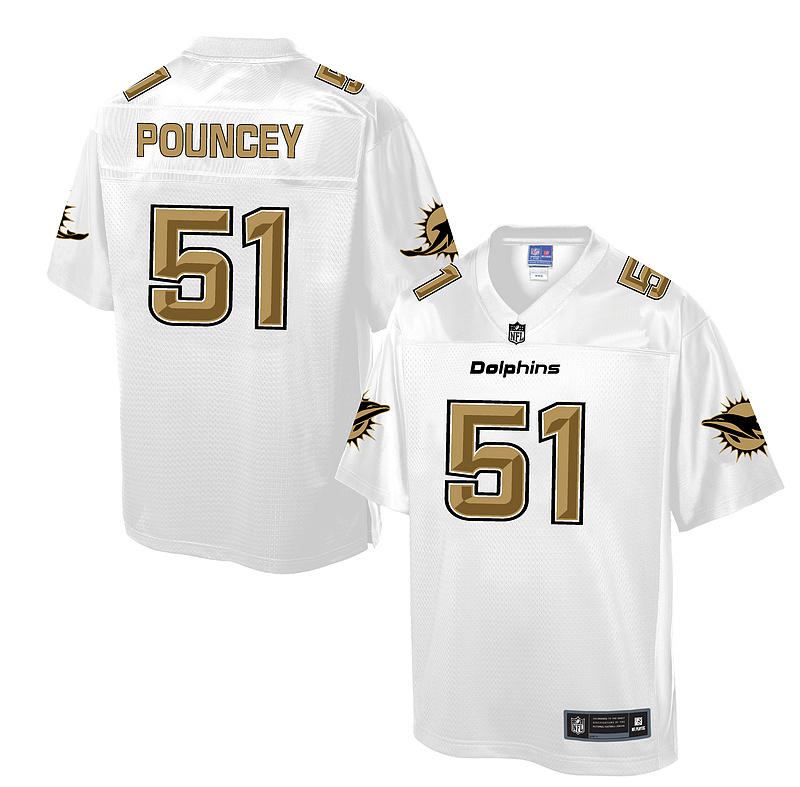 Miami Dolphins #51 Mike Pouncey White Pro Line Fashion Jersey