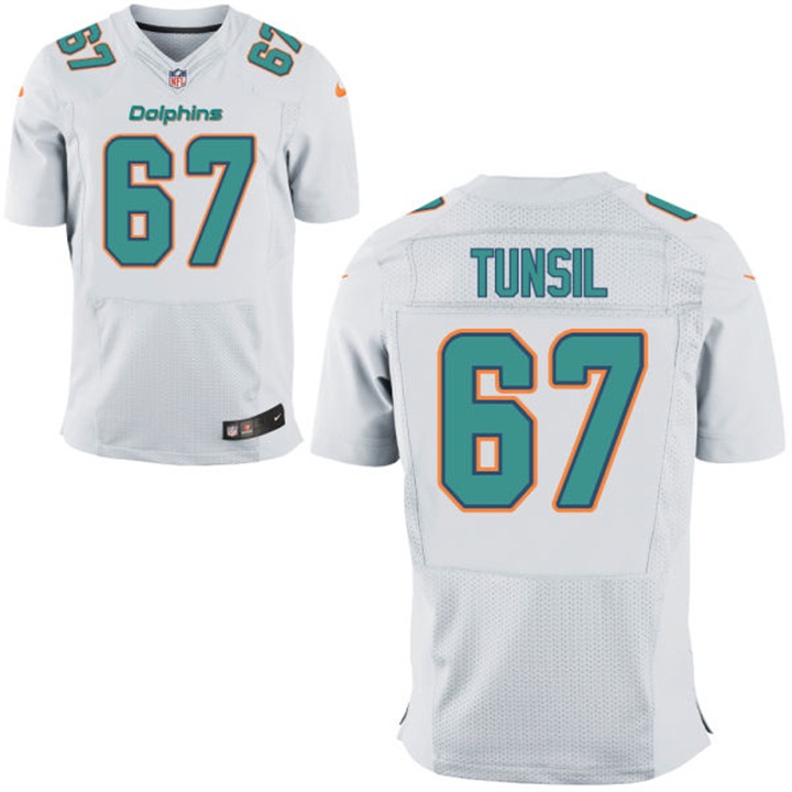 Miami Dolphins #67 Laremy Tunsil White Elite Jersey