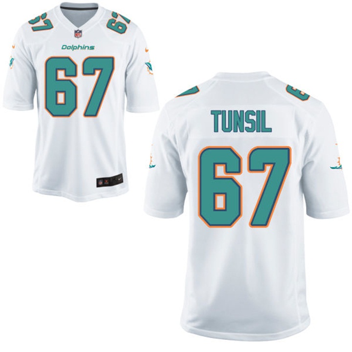 Miami Dolphins #67 Laremy Tunsil White Game Jersey