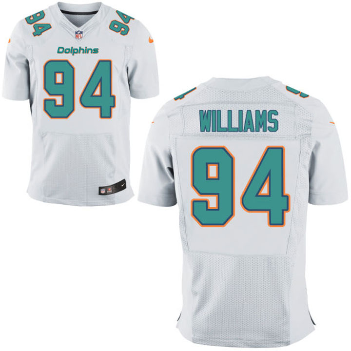 Miami Dolphins #94 Mario Williams White Elite Jersey