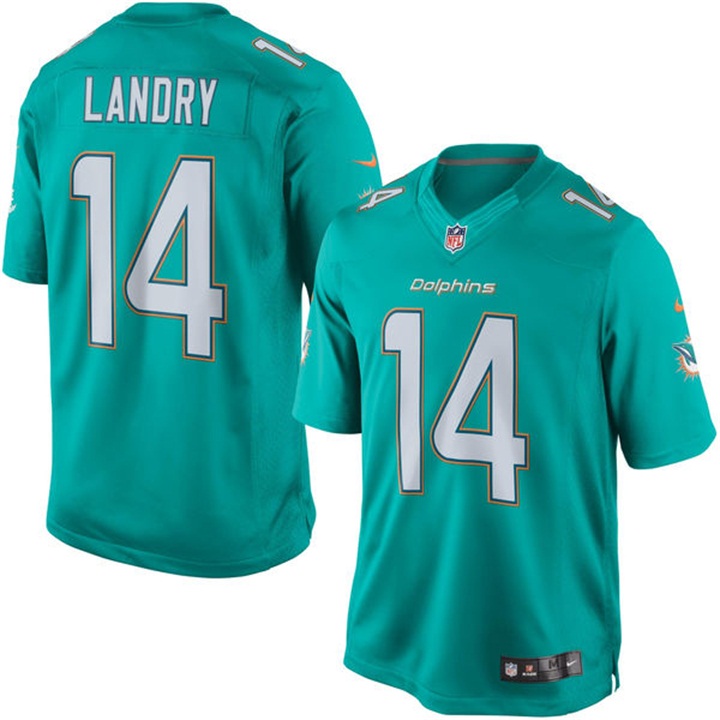 Miami Dolphins #14 Jarvis Landry Aqua Limited Jersey