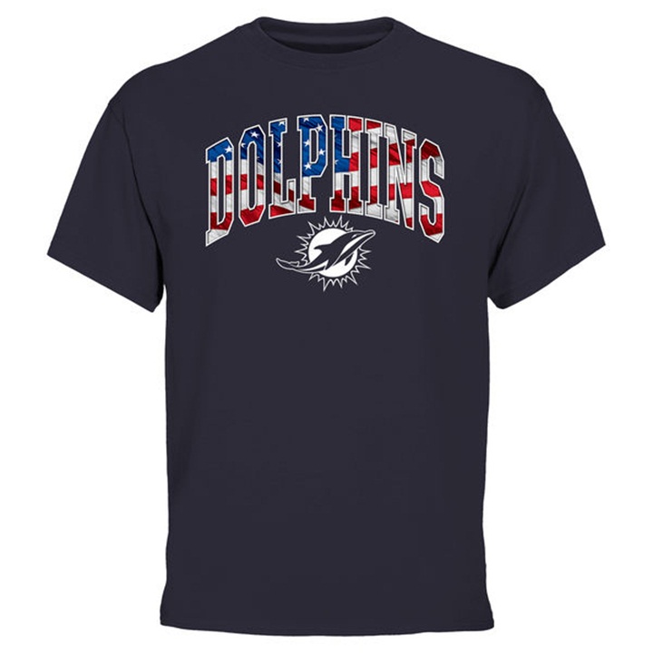 Miami Dolphins Pro Line Navy Banner Wave T-shirt