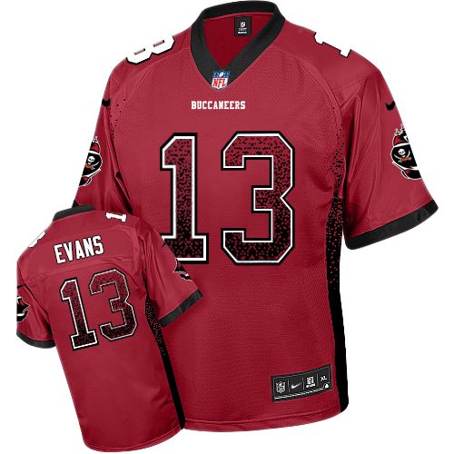 Mens tampa Bay Buccaneers #13 Mike Evans Nike Red Drift Fashion Jersey