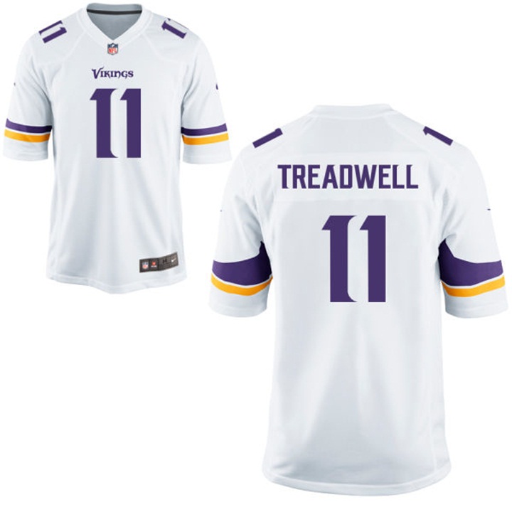 Minnesota Vikings #11 Laquon Treadwell White Game Jersey