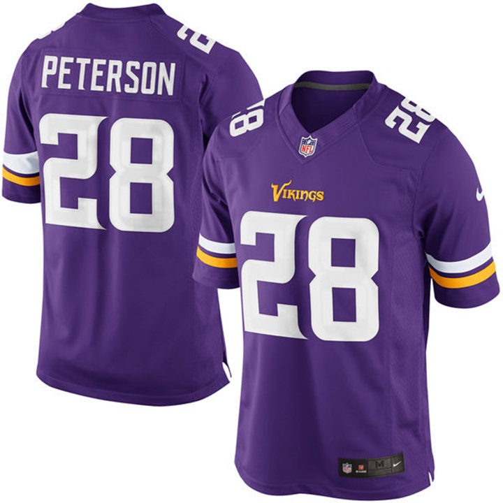 Minnesota Vikings #28 Adrian Peterson Purple Limited Jersey