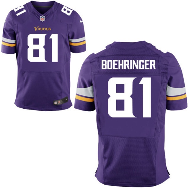 2016 New Season Minnesota Vikings #81 Moritz Boehringer Purple Elite Jersey