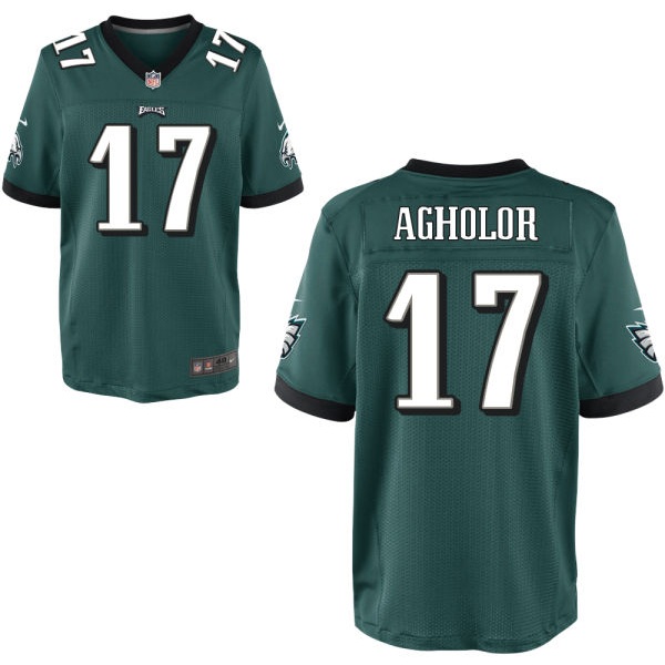 Mens Philadelphia Eagles #17 Nelson Agholor Nike Midnight Green Elite Jersey