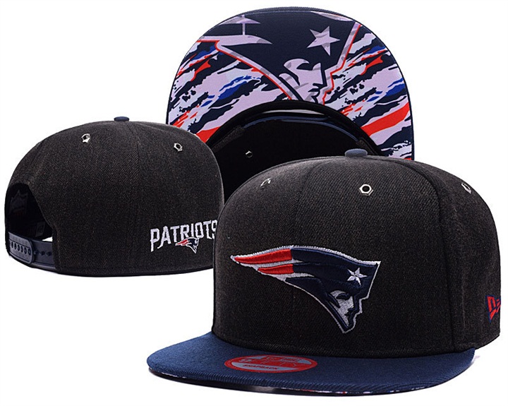 New England Patriots Black/Navy New Era Adjustable Hat