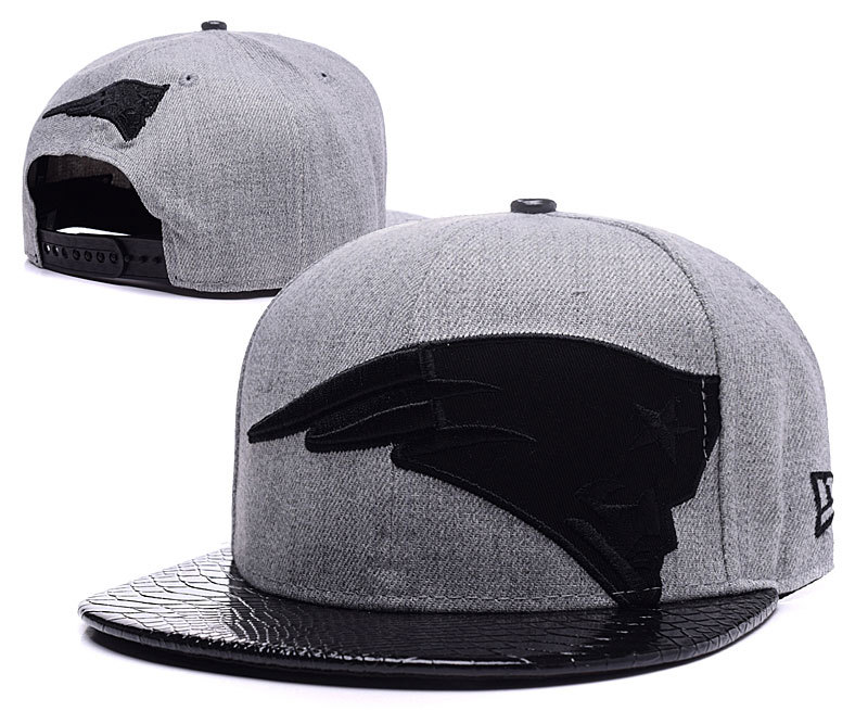 New England Patriots Gray Snapback Adjustable New Era Hat