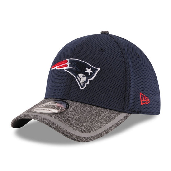 New England Patriots Navy New Era 2016 On Field Training Camp Flex Hat