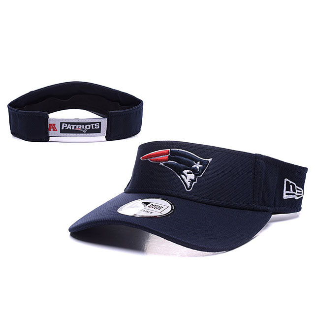 New England Patriots New Era Navy Block Adjustable Visor