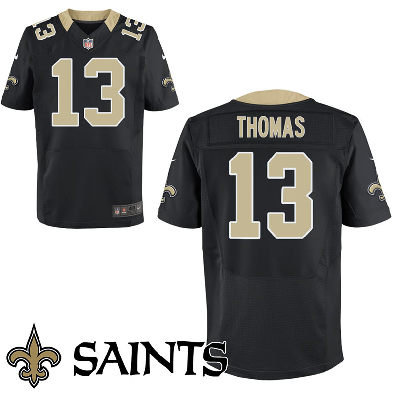 New Orleans Saints #13 Michael Thomas Black Elite Jersey