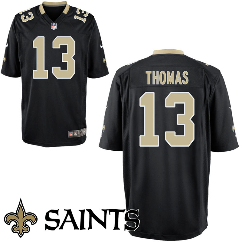 New Orleans Saints #13 Michael Thomas Black Game Jersey