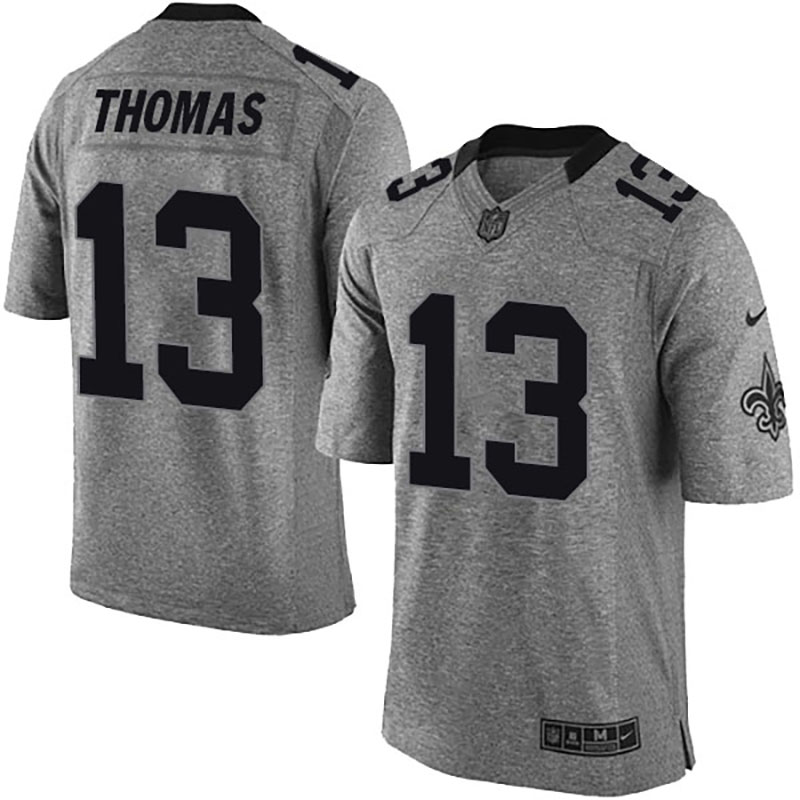 New Orleans Saints #13 Michael Thomas Gray Gridiron Limited Jersey