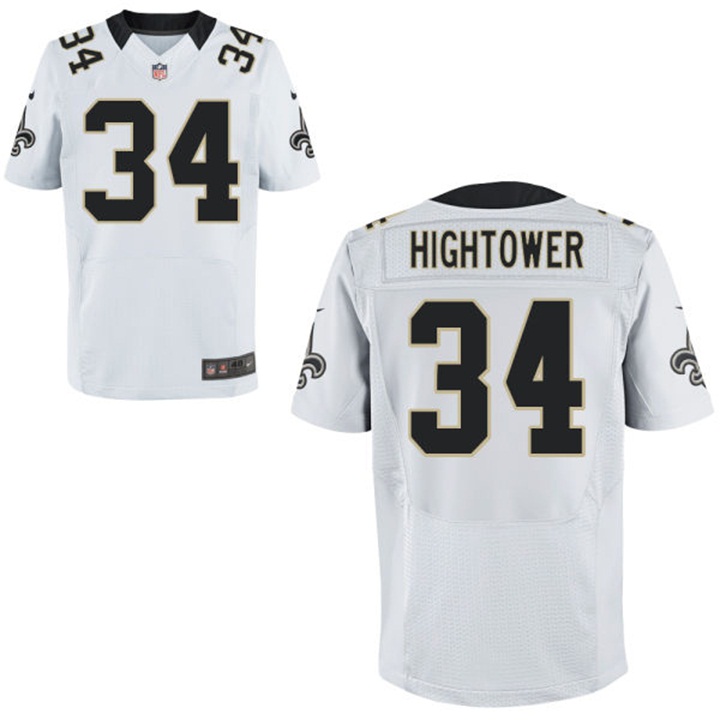 New Orleans Saints #34 Tim Hightower White Elite Jersey