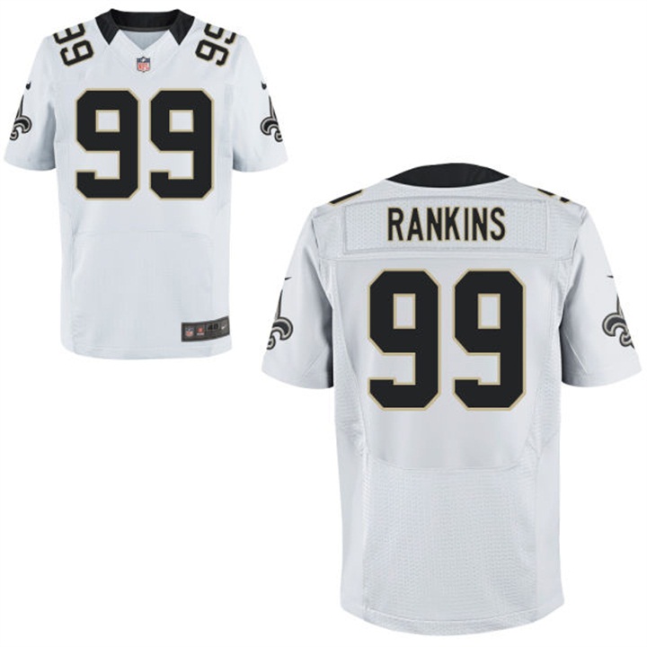 New Orleans Saints #99 Sheldon Rankins White Elite Jersey