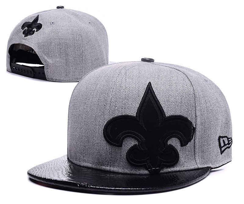 New Orleans Saints Gray Snapback Adjustable New Era Hat