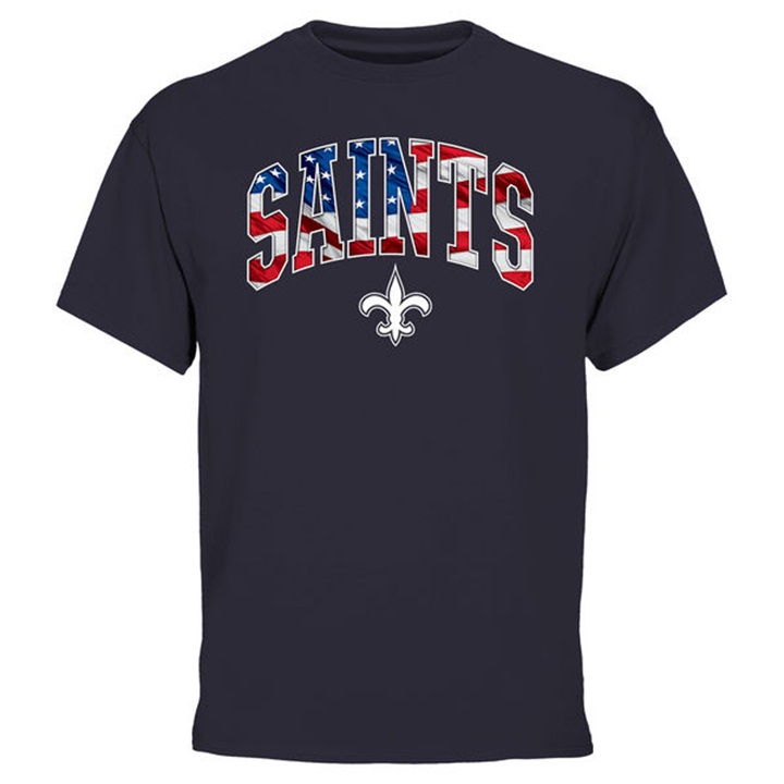 New Orleans Saints Pro Line Navy Banner Wave T-shirt