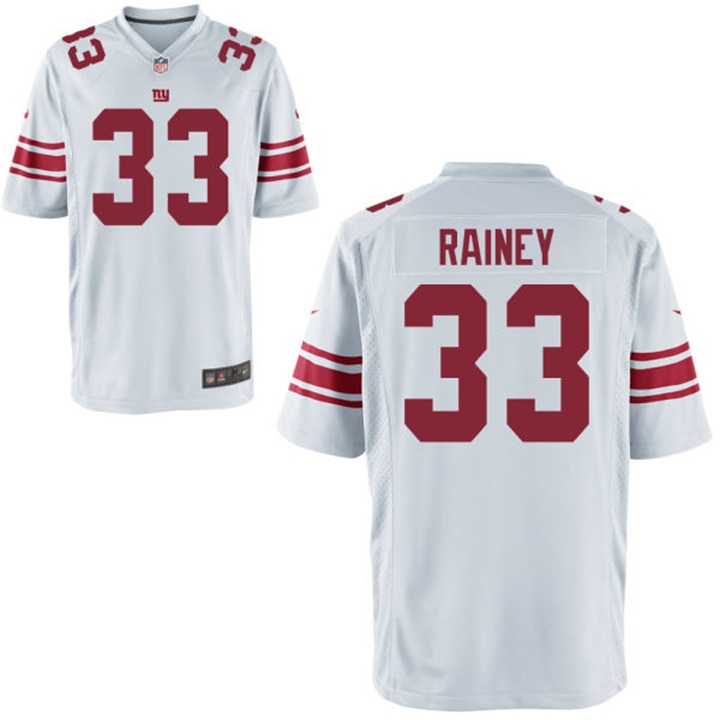 New York Giants #33 Bobby Rainey White Game Jersey