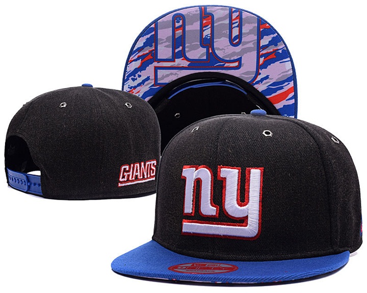 New York Giants Black/Royal New Era Adjustable Hat