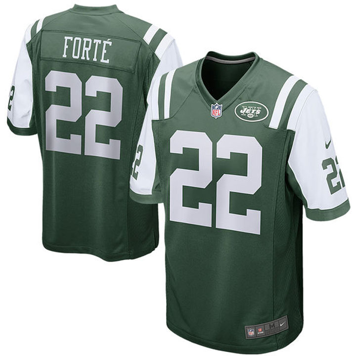 New York Jets #22 Matt Forte Green Game Jersey