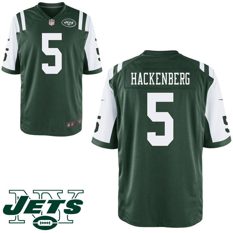 New York Jets #5 Christian Hackenberg Green Elite Jersey