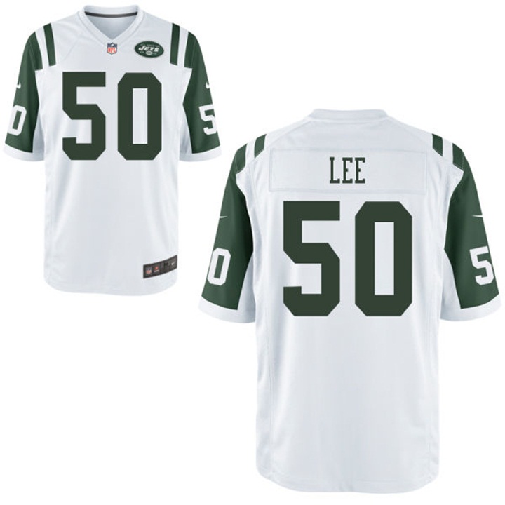 New York Jets #50 Darron Lee White Game Jersey