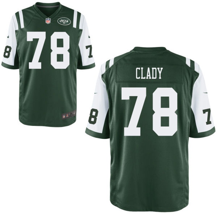 New York Jets #78 Ryan Clady Green Game Jersey