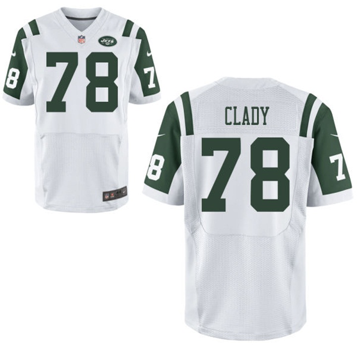 New York Jets #78 Ryan Clady White Elite Jersey