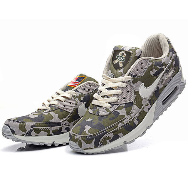 New York Jets Air Max Green Camo Salute To Service Shoes