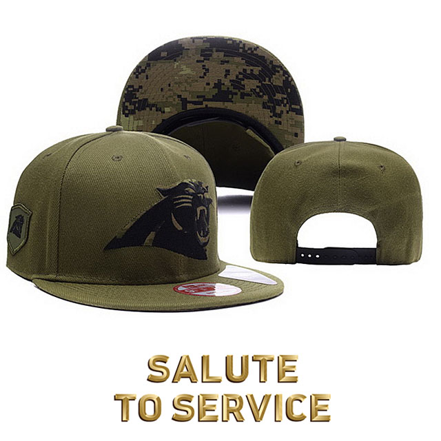 NFL Carolina Panthers Salute To Service Snapback Hat