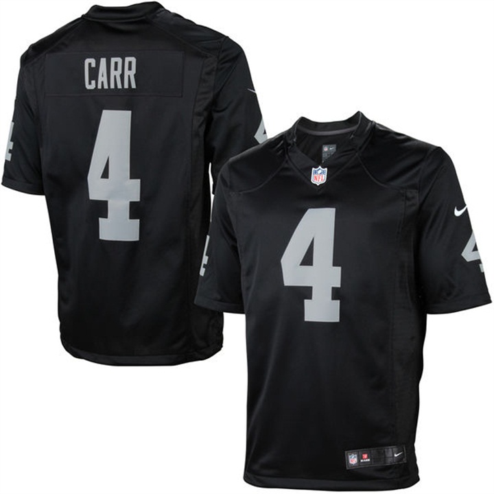 Oakland Raiders #4 Derek Carr Black Limited Jersey