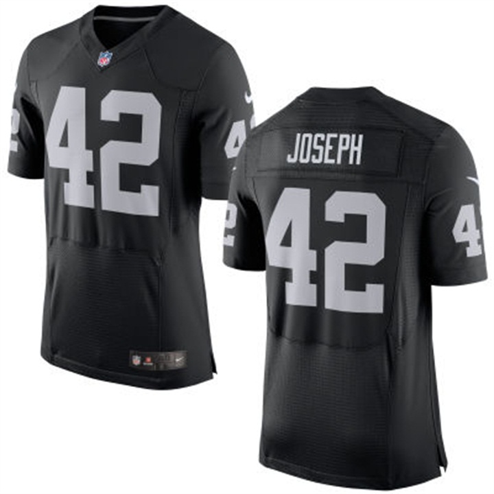 Oakland Raiders #42 Karl Joseph Black Elite Jersey