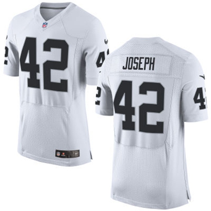 Oakland Raiders #42 Karl Joseph White Elite Jersey